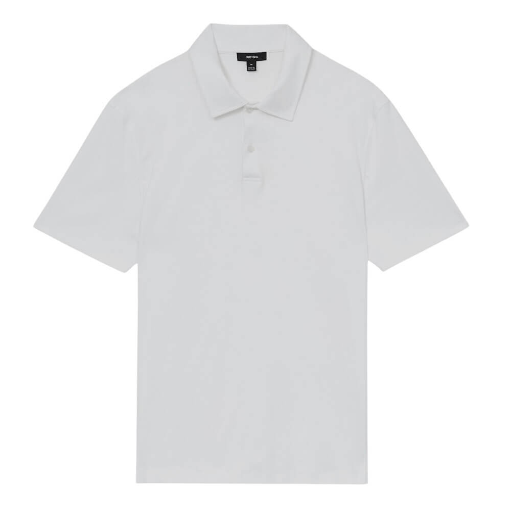 REISS Earl Air-Water Cotton Polo Shirt